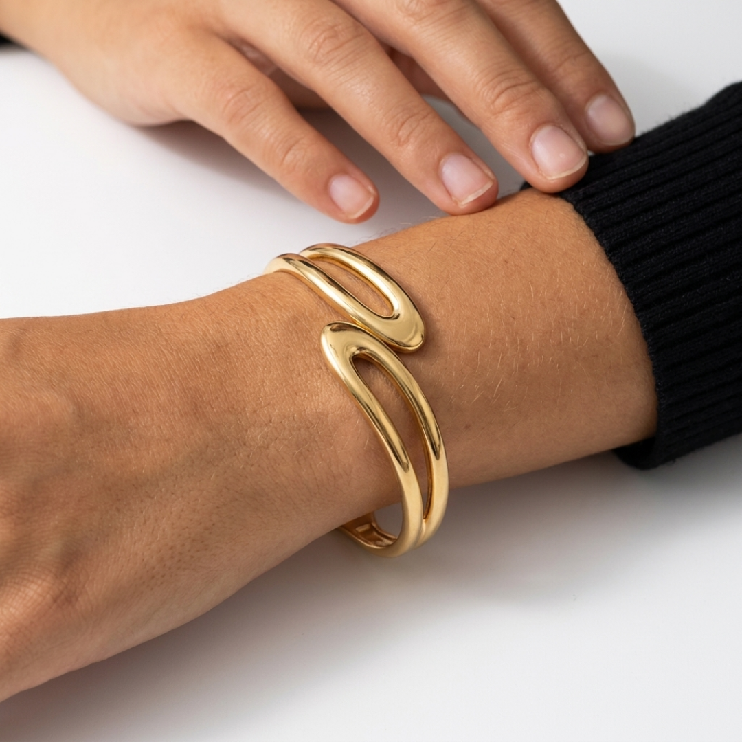 Onde Bracelet - Gold Double