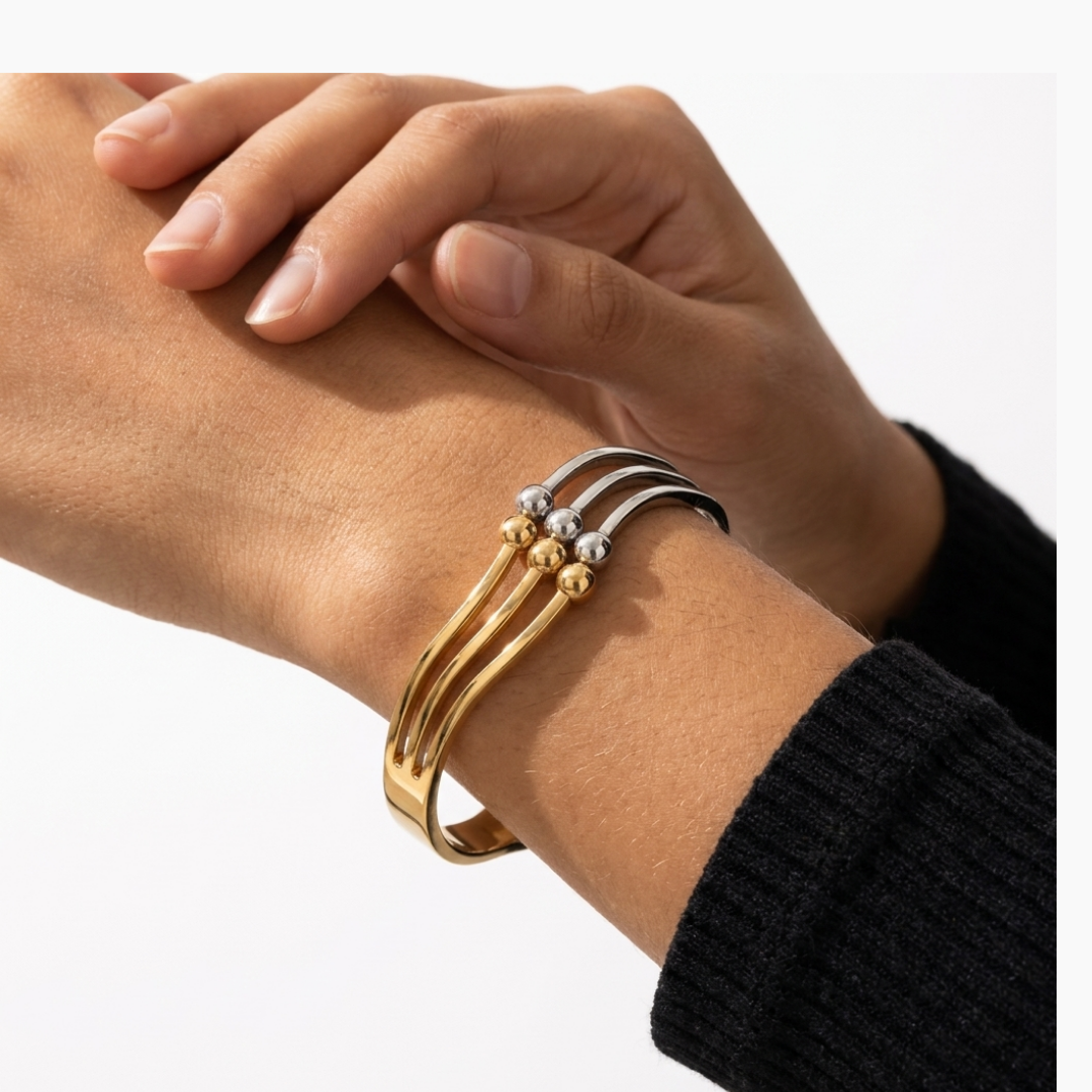 Plume Bracelet - Two-Tone