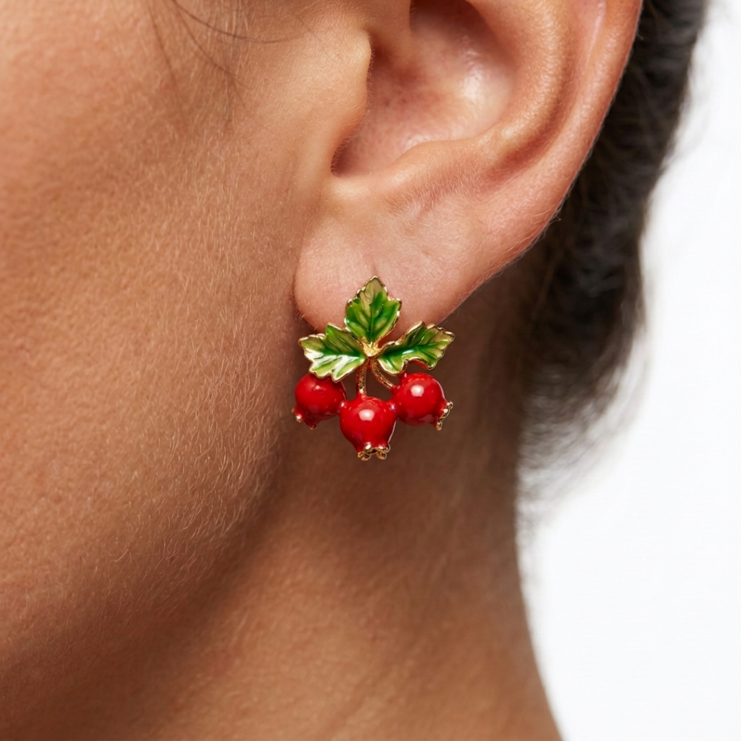 Groseille Earrings