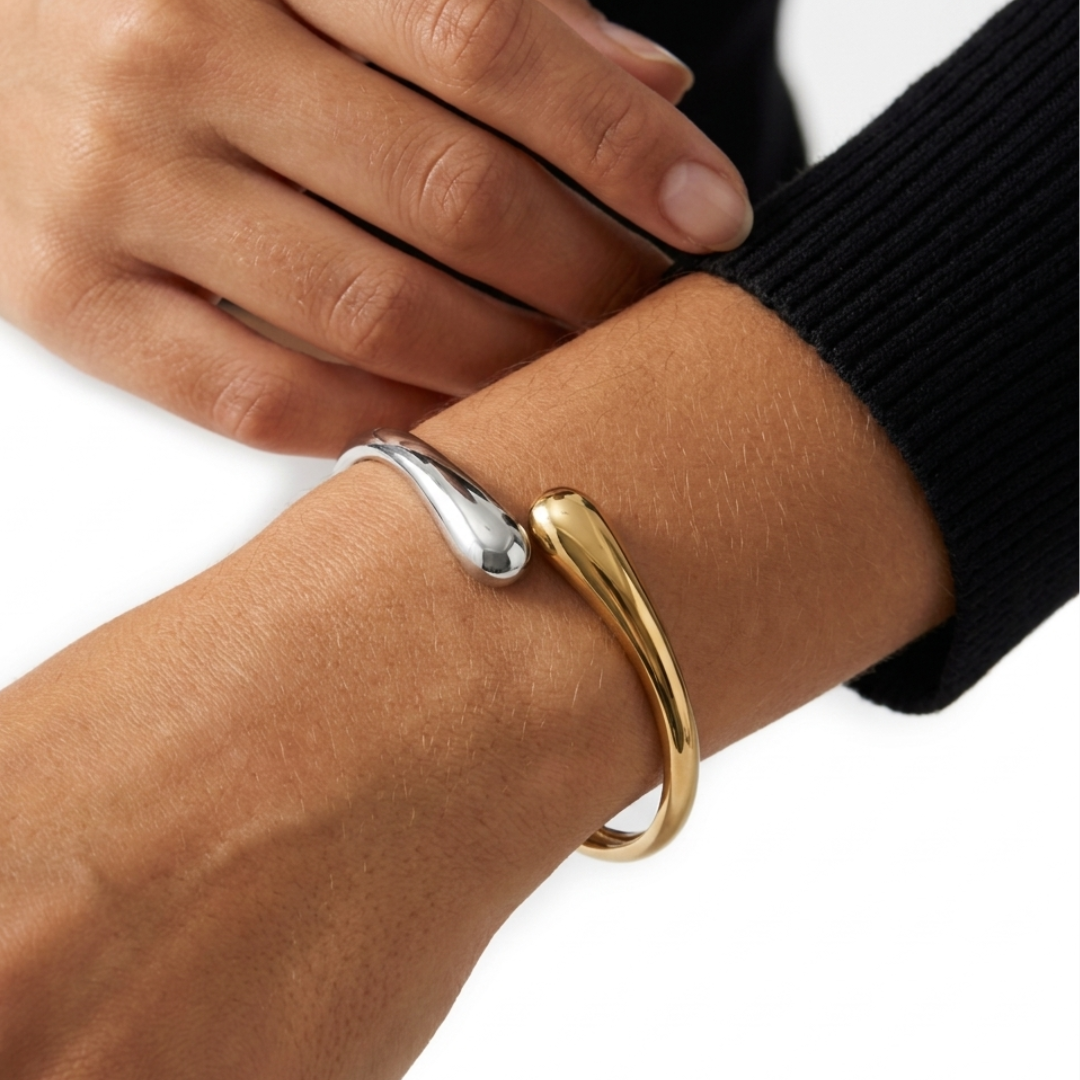 Onde Bracelet - Silver & Gold